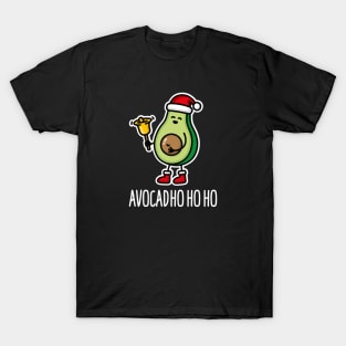 Avocad ho ho ho avocado Santa Claus pun ketogenic diet T-Shirt